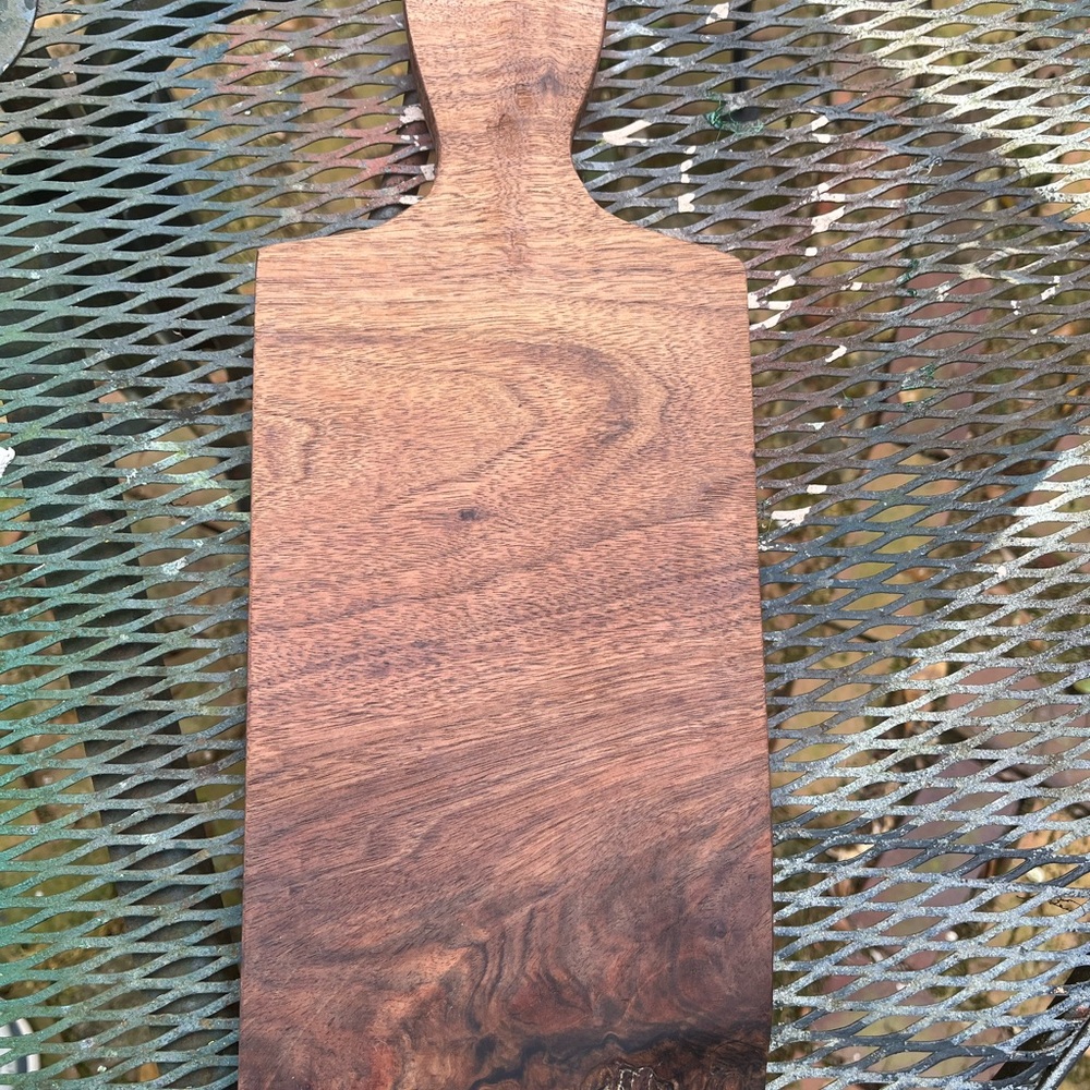 Hand Crafted Walnut Serving/Wooden Cutting Board with Live Edge